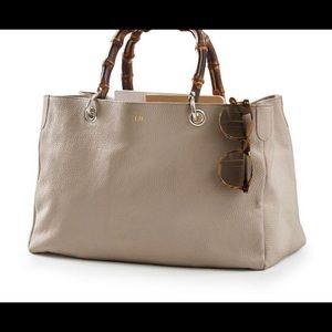 Mark and graham bag with bamboo handles